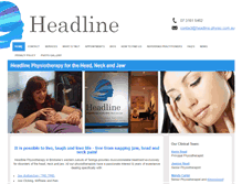 Tablet Screenshot of headline-physio.com.au